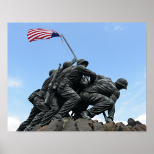 Poster Mémorial Iwo Jima à Washington DC