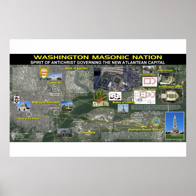 Poster Mémorial masonique de Washington - 2 (Devant)