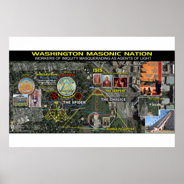 Poster Mémorial masonique de Washington - 3 (Devant)