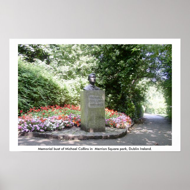 Poster Mémorial Michael Collins, Dublin (Devant)