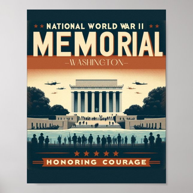 Poster Mémorial national de la Seconde Guerre mondiale :  (Devant)
