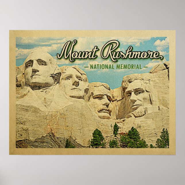 Poster Mémorial national du Mont Rushmore (Devant)