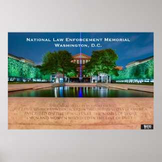 Poster Mémorial national pour l'application de la loi - L