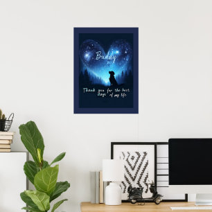 Poster Mémorial personnalisé pour animal de compagnie