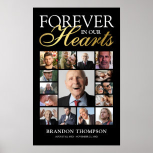 Poster Mémorial photo de 15 funérailles