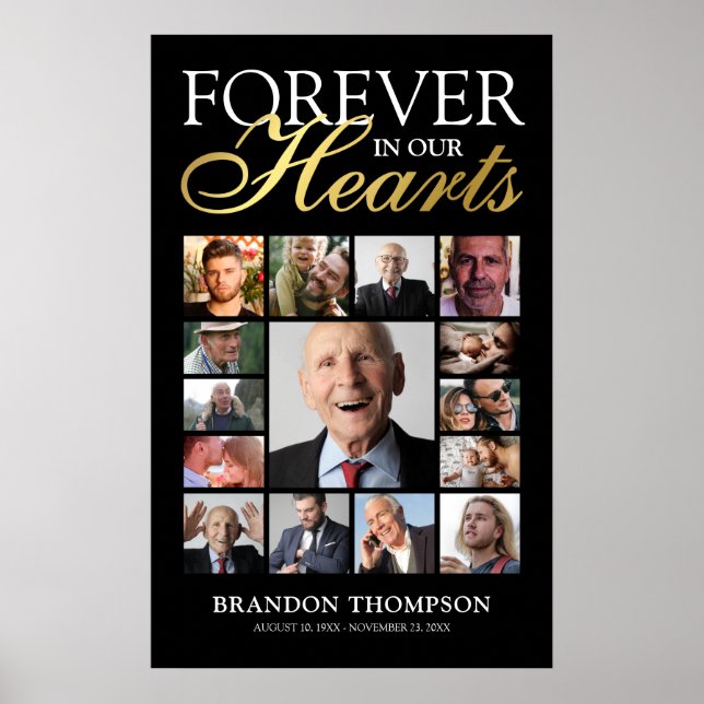 Poster Mémorial photo de 15 funérailles (Devant)