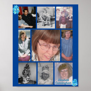 Poster Mémorial photo Forget-Me-Not Love 9