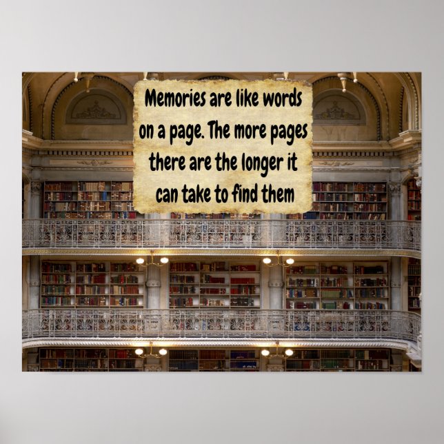 Poster Memory Recall. (Devant)