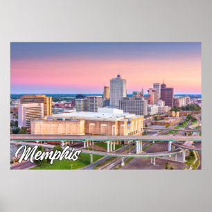 Poster Memphis, Tennessee, États-Unis