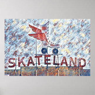 Poster Memphis, TN Peinture Skateland