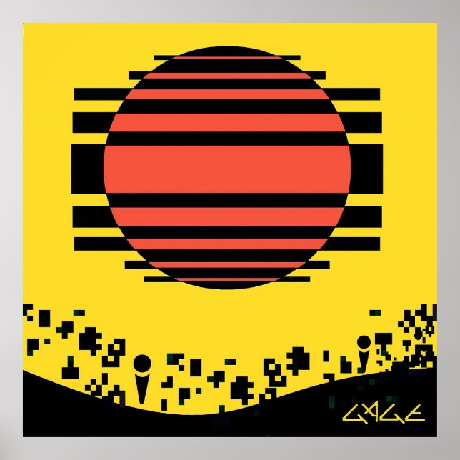 Poster Memphis Tossed Bits (Devant)