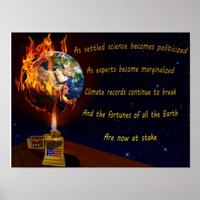 Poster Menace de Réchauffement climatique (Devant)