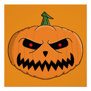 Poster Menacer Jack O'Lantern Halloween
