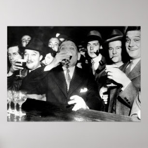 Poster MENCKEN KNOCKS ONE Back at end of prohiBITION 1933