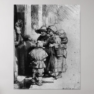 Poster Mendiants sur le seuil d'une Chambre, 1648