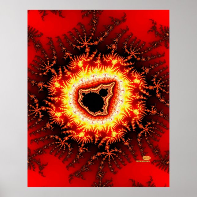 Poster Menorah de Mandelbrot (Devant)