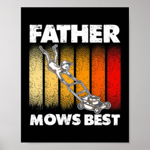 Poster Mens Drôle Lune Maillot Louvain Pour Papa Père Mow