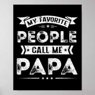 Poster Mens Mes Favoris Appelent Moi Papa