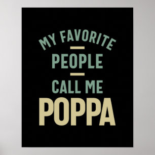 Poster Mens Mes Favoris Appelent Moi Poppa