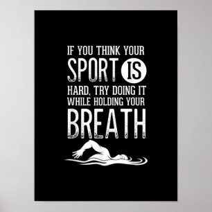 Poster Mens Swimmer Swimming Sport Practice