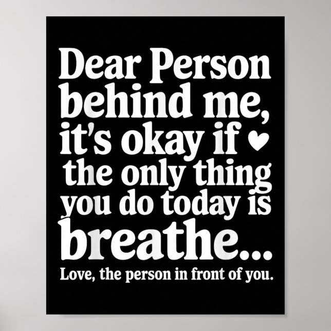 Poster Mental Health Suicide Prevention Awareness Person  (Devant)