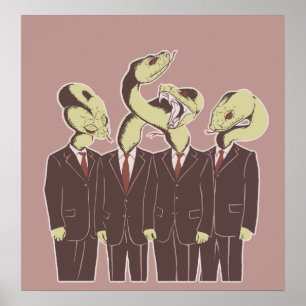 Poster Menteurs Long-Réprimandés