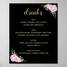 Menu Chic Roses Roses Roses Roses Noires