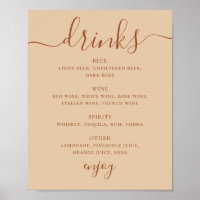 Menu de Boissons de Mariage | Bar aux Sables Pêche