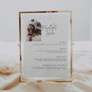 Poster Menu des boissons signature Pet Bar