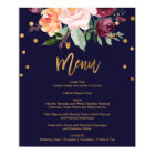 Menu Dîner Floral Automne