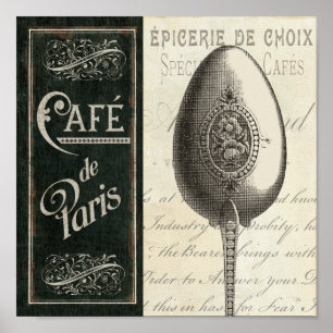 Poster Menu français