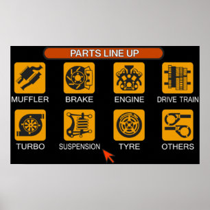Poster Menu Gran Turismo 2 Tune
