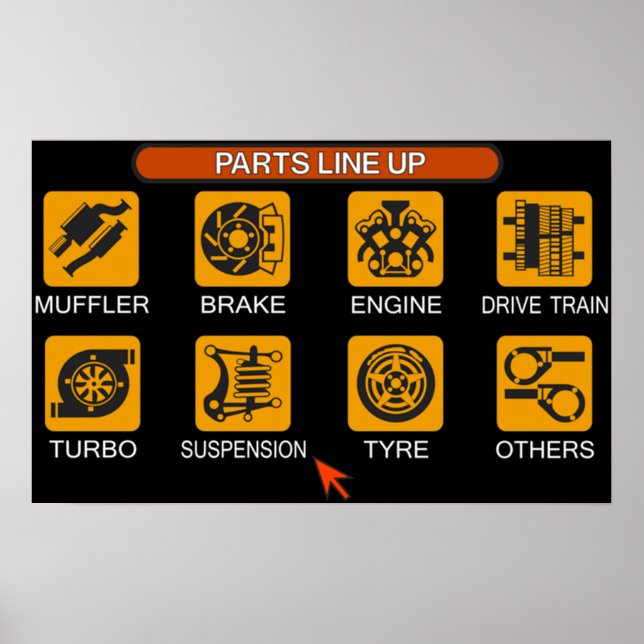 Poster Menu Gran Turismo 2 Tune (Devant)