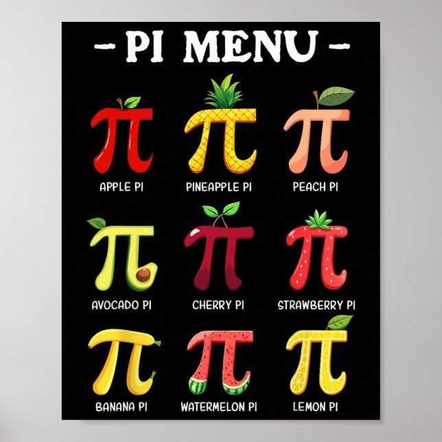 Poster Menu Pi Jour Pi 3  (Devant)