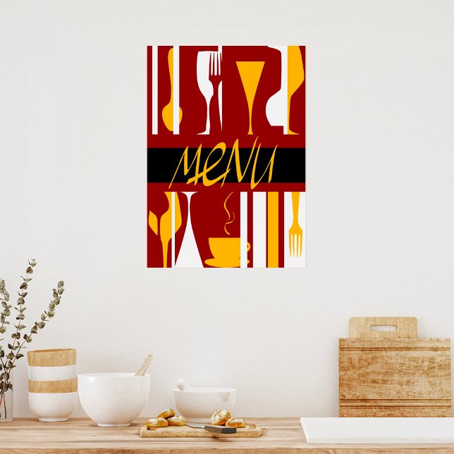 Poster Menu Rétro (Créateur téléchargé)
