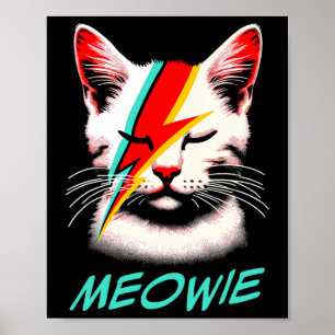 Poster Meowie Cat Rock Musique Concert Band Hommes Enfant