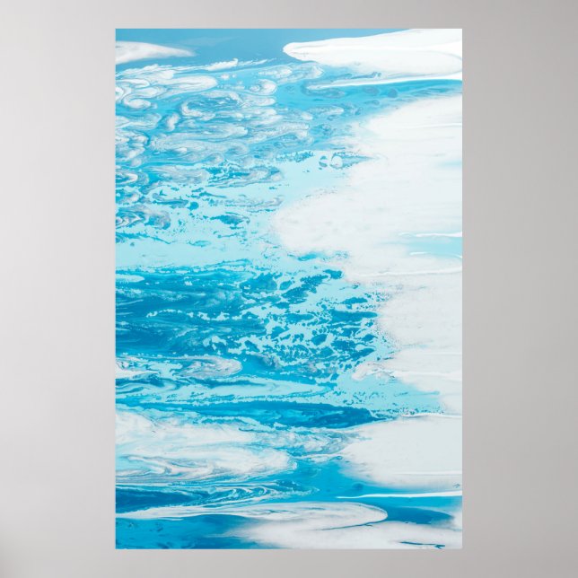 Poster Mer bleue (Devant)