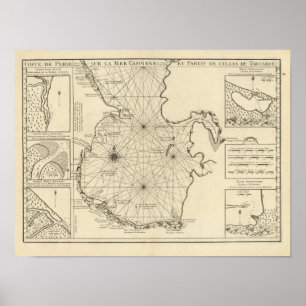 Poster Mer Caspienne et Asie