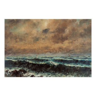Poster Mer d'automne – Gustave Courbet