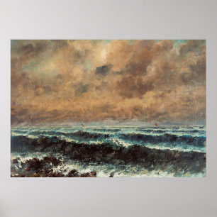 Poster Mer d'automne – Gustave Courbet