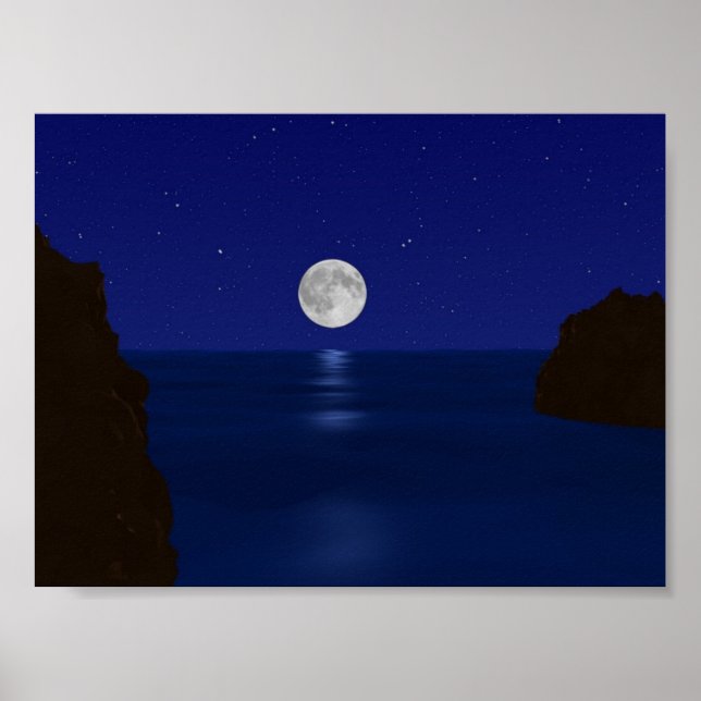Poster Mer de nuit (Devant)