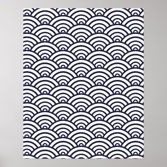 Poster Mer de Seigaiha (Devant)