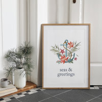 Mer et salutations | Ancre de Noël nautique