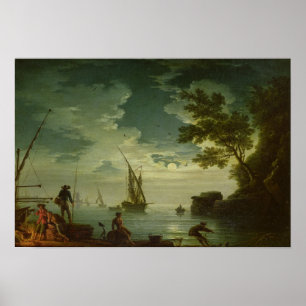 Poster Mer, Lune, 1772