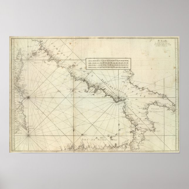 Poster Mer Méditerranée (Devant)