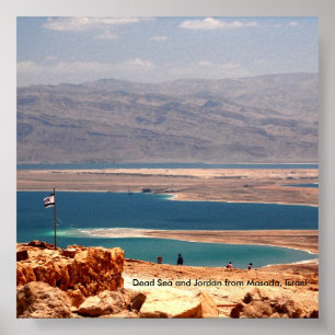Poster Mer Morte et Jordanie de Masada, ...