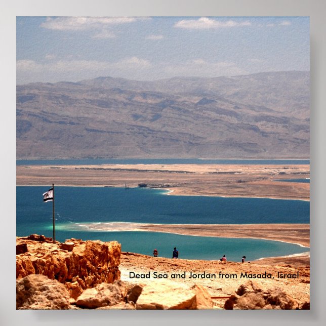 Poster Mer Morte et Jordanie de Masada, ... (Devant)