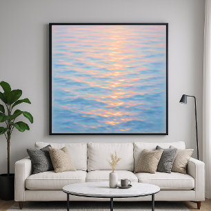 Poster Mer scintillante - Style de peinture pastel