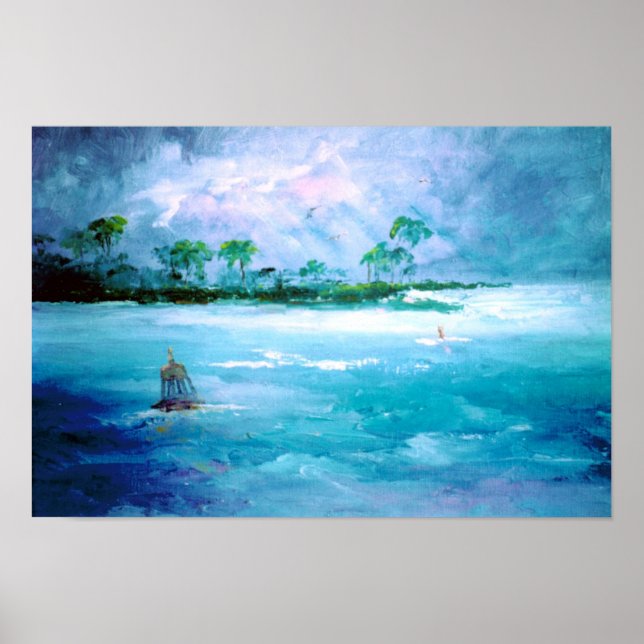 Poster Mer tropicale (Devant)