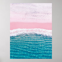 Mer turquoise de sable rose